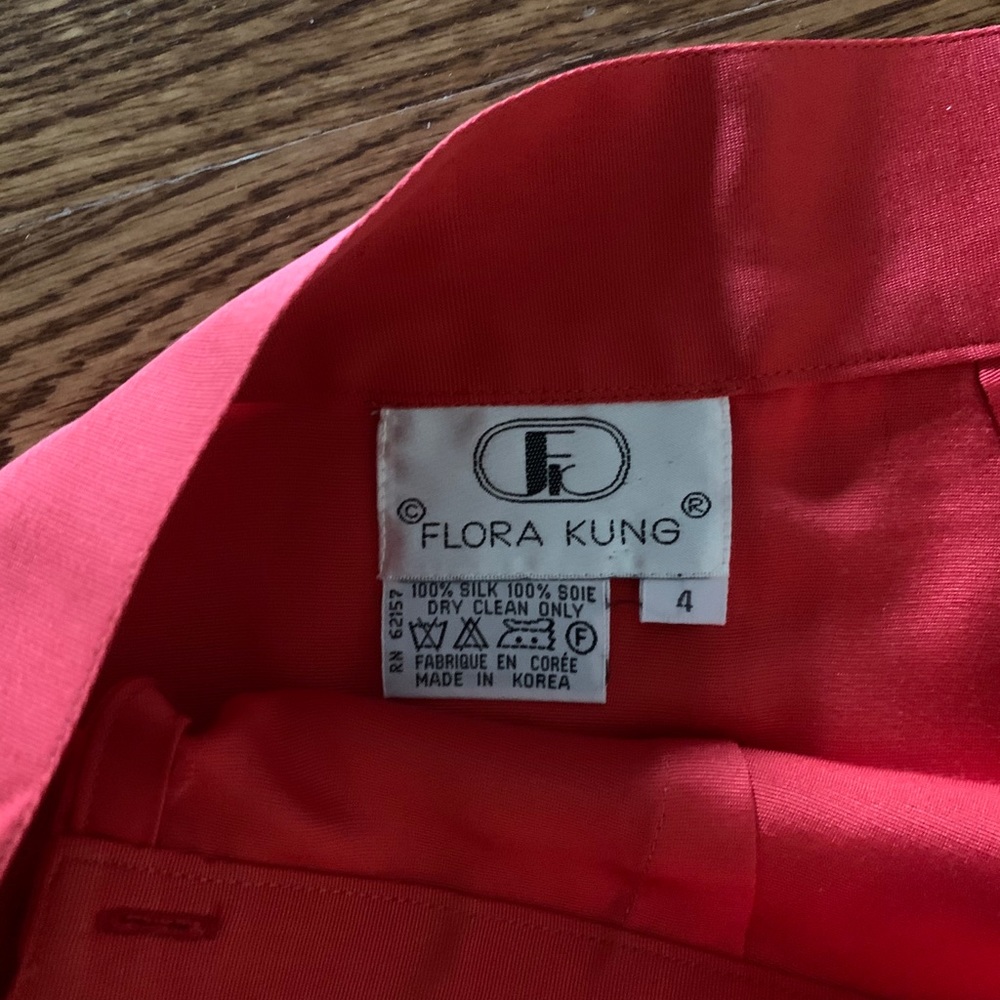 Flora Kung 100% silk skirt